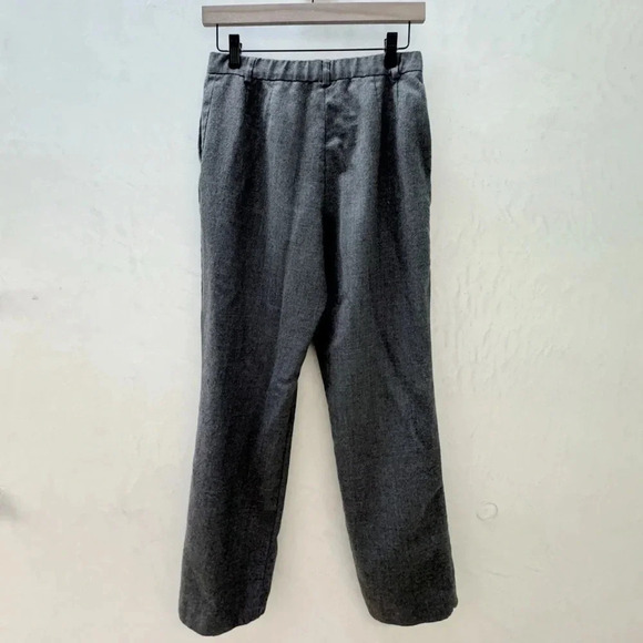 Pendleton || 100% Virgin Wool Grey Career Trousers Straight Leg Sz 4 - Picture 2 of 12
